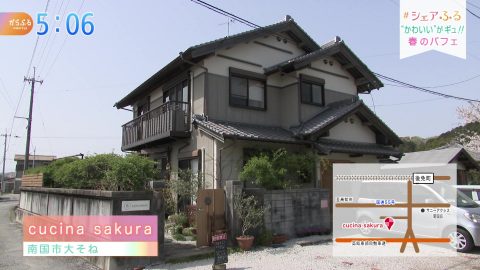 4月5日 月 の シェアふる クッチーナ サクラ Kutvテレビ高知